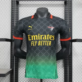 2025/2026 Versión Jugador Edición Co-Marca AC Milan 01 Camiseta de Fútbol Calidad Tailandesa