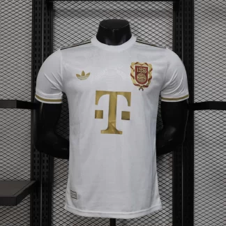 2025/2026 Versión Jugador Bayern Munich 125 Aniversario Camiseta de Fútbol Blanca Calidad Tailandesa