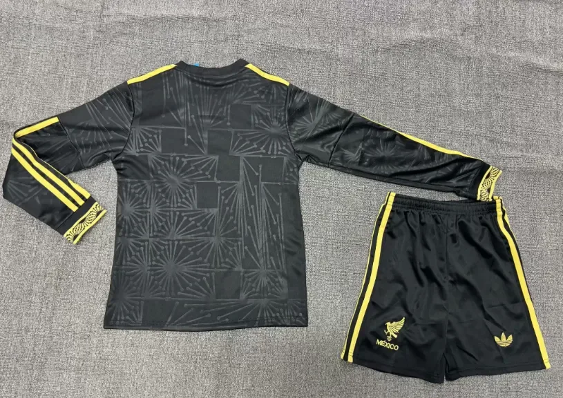2025/2026 Manga Larga México Selección Nacional Edición Especial Camiseta Fútbol Calidad Tailandesa Talla Infantil