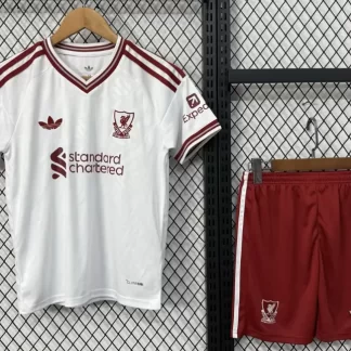 Camiseta de Fútbol Visitante Liverpool 2026/2027 1:1 Calidad Tailandesa Talla Infantil