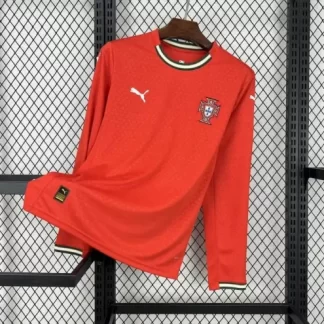 Camiseta de Fútbol Local de Portugal de Manga Larga 2025 AAA calidad aficionado