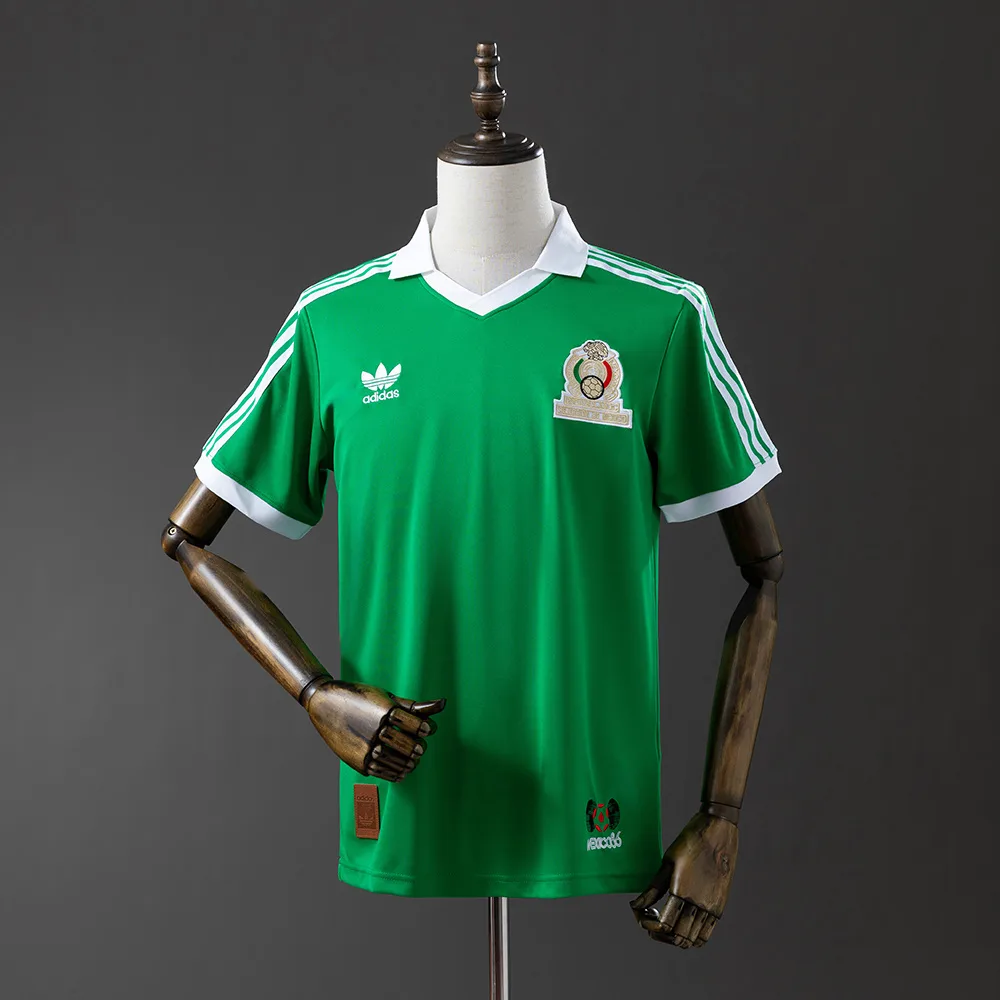 Camiseta Local Retro 1986 México AAA calidad fan