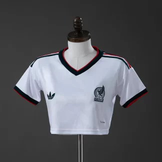 2026 México Mujer Estilo Crop Top Visitante