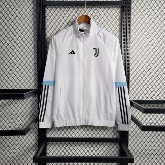 Chaqueta cortavientos blanca de la Juventus 2023