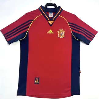 1998 Retro España Local Camiseta Fútbol Calidad Thai