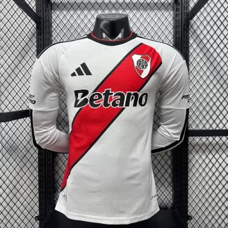 Camiseta de Fútbol Local River Plate Manga Larga Versión Jugador 2026/2027 1:1 Calidad Tailandesa