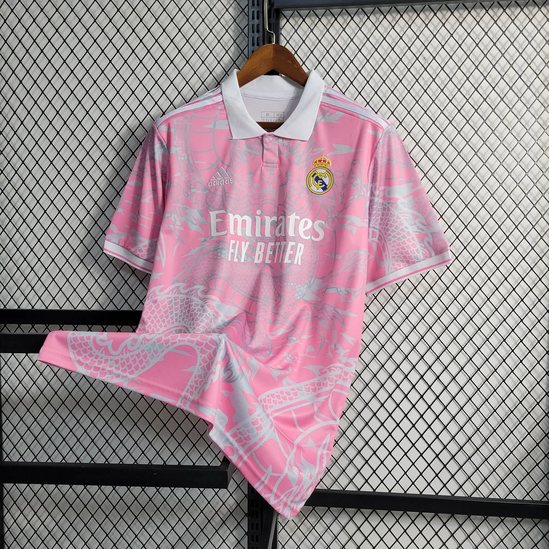 Camiseta de Fútbol Rosa del Dragón Chino del Real Madrid 2023/2024
