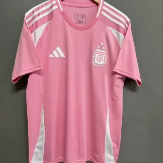 2025/2026 Camiseta de fútbol Argentina Suplente Rosa Calidad Tailandesa