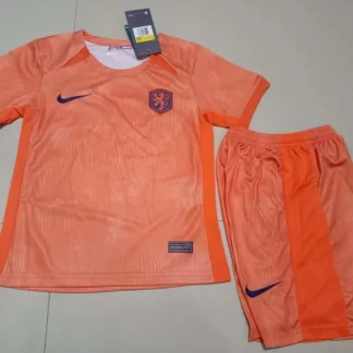Camiseta de Fútbol Países Bajos Local 2023 1:1 Calidad Tailandesa Talla Infantil