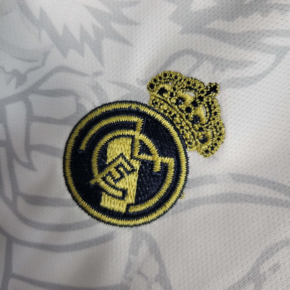 Camiseta Blanca del Dragón Chino del Real Madrid 2022/2023 Talla Infantil