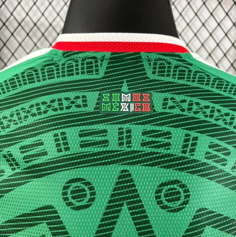 2026 Versión Jugador Manga Larga Camiseta Local México 1:1 Calidad Thai