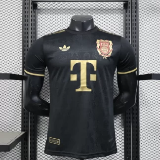 2025/2026 Versión Jugador Bayern Munich 125 Aniversario Camiseta de Fútbol Negra Calidad Tailandesa