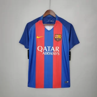 Camiseta de Fútbol Retro Barcelona Local 2016/2017 Calidad Thai