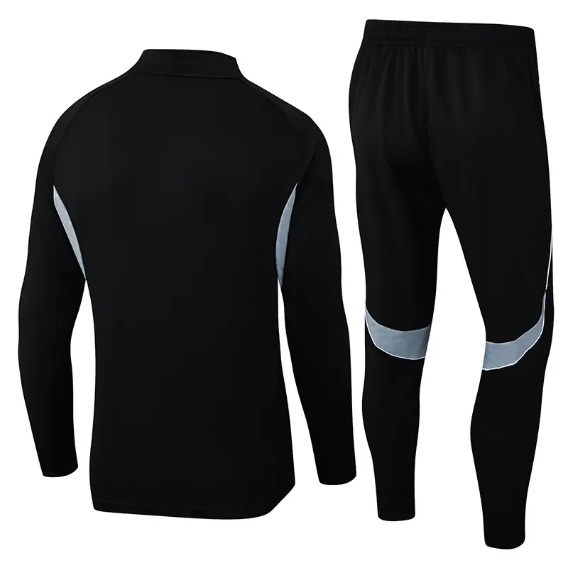 2025/2026 Inter Miami Conjunto de Entrenamiento Media Cremallera Negro Camiseta de Fútbol Calidad Tailandesa Set