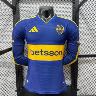 Camiseta de Fútbol Local Boca Juniors Manga Larga Versión Jugador 2026/2027 1:1 Calidad Tailandesa