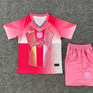 2025/2026 Barcelona Koralg Nombre Conjunto Camiseta de Fútbol Calidad Tailandesa Talla Infantil