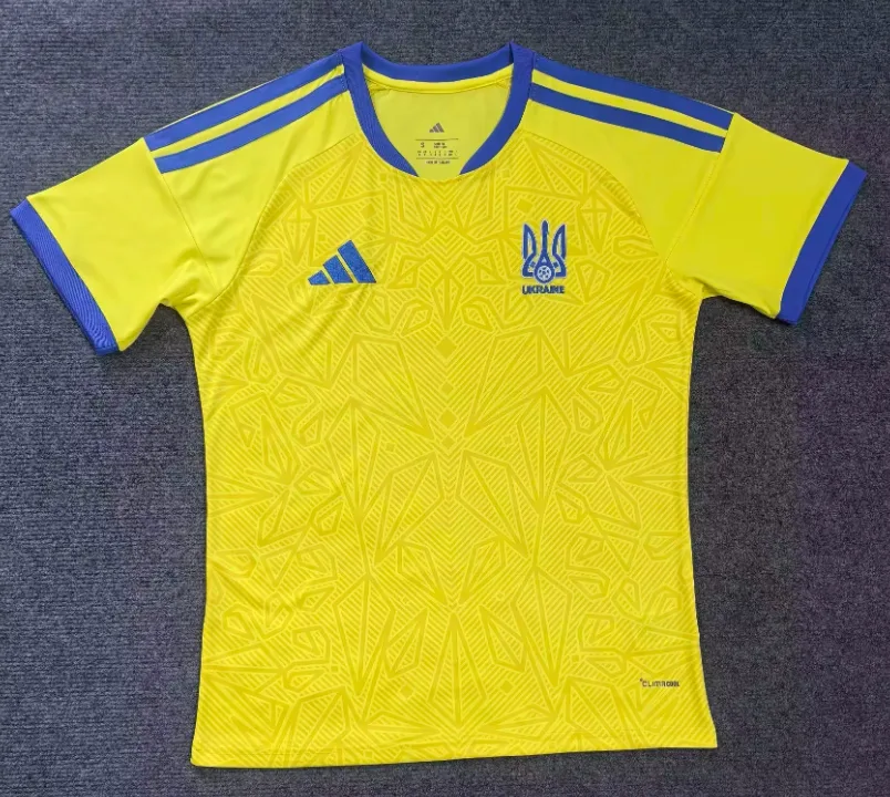 Camiseta de fútbol Local de la Selección de Ucrania 2026 Calidad Thai