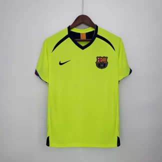 Camiseta de Fútbol Retro Visitante 2005/2006 Barcelona Calidad Thai