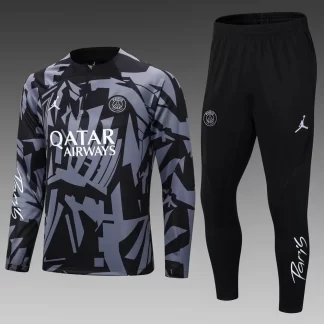 Chándal de Entrenamiento Semi-ajustado Camuflaje Gris Negro del PSG Paris Saint-Germain 2022/2023
