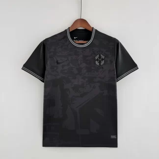 2022 Brasil Edición Especial toda negra Camiseta de Fútbol