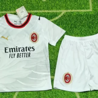 2026/2027 Camiseta Visitante AC Milan Fútbol 1:1 Calidad Tailandesa Talla Infantil