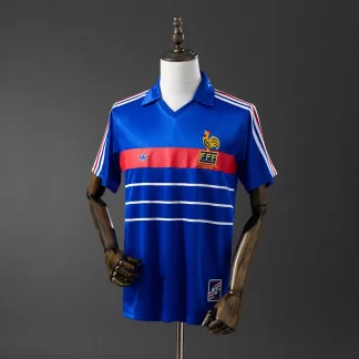 Camiseta Local Retro 1984 Francia AAA calidad fan