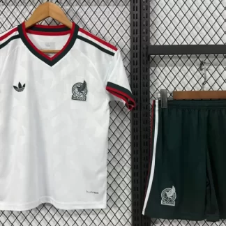 Camiseta de Fútbol Visitante de la Selección Mexicana 2026 1:1 Calidad Tailandesa Talla Infantil