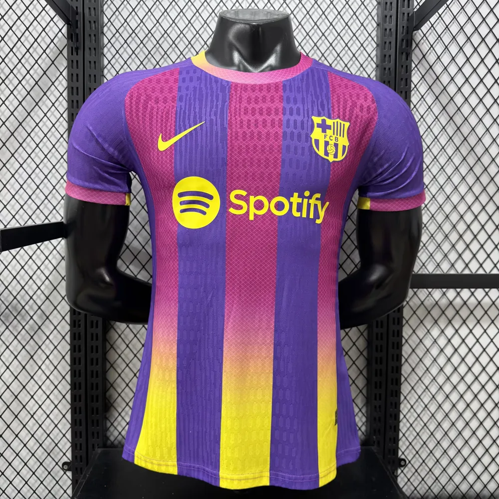 2026/2027 Versión Jugador Barcelona Edición Especial Rojo Púrpura Camiseta de Fútbol 1:1 Calidad Tailandesa