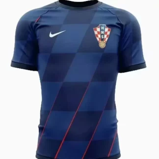 Camiseta de Fútbol Visitante de la Selección Nacional de Croacia 2024 Calidad Tailandesa