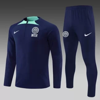2022/2023 Conjunto de Entrenamiento Semivuelo Internazionale Milan Azul Real Calidad Tailandesa