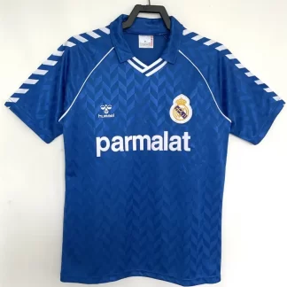 1986/1987 Retro Real Madrid Camiseta de Fútbol Visitante Calidad Tailandesa