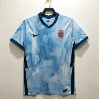Camiseta de Fútbol Retro Visitante Selección de Noruega 2020-2021 Calidad Tailandesa