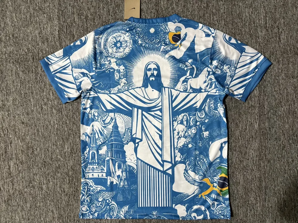 2025/2026 Camiseta de Fútbol Diosa Brasil Azul Calidad Thai