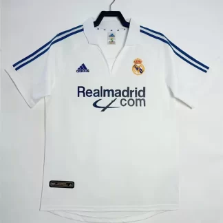 2001/2002 Retro Real Madrid Local Camiseta Fútbol Calidad Thai