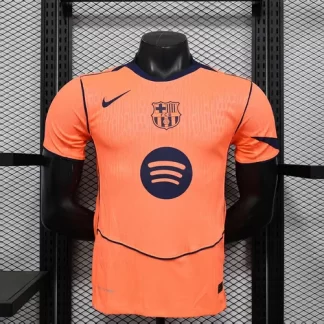 2025/2026 Versión Jugador Camiseta de Fútbol Tercera Visitante del Barcelona Calidad Tailandesa