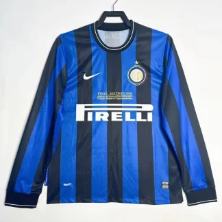 2009/2010 Retro Camiseta Local Inter Milan Manga Larga Calidad Tailandesa