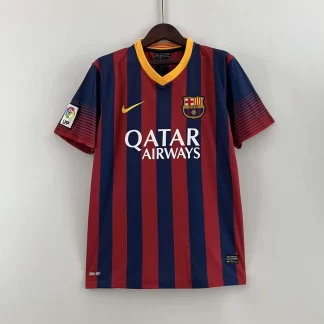 Camiseta de Fútbol Retro Local 2013/2014 Barcelona Calidad Thai