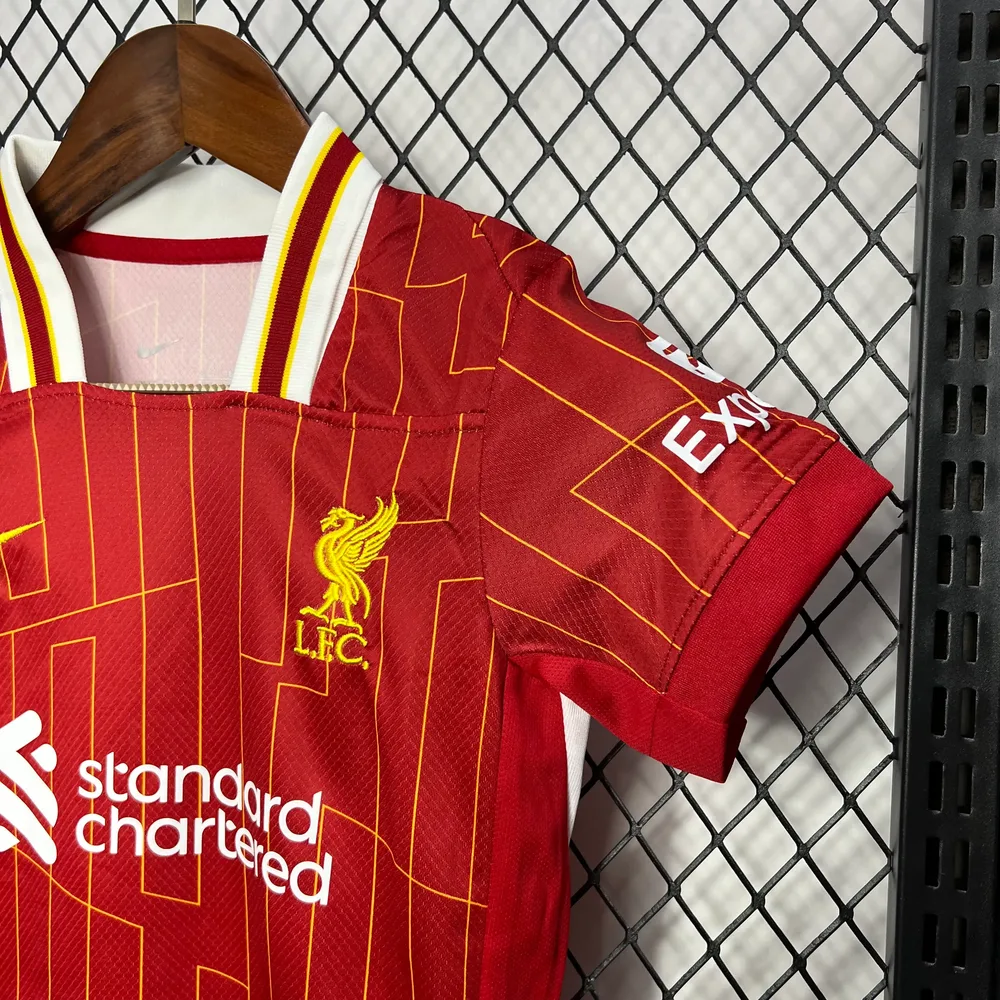 2024/2025 Camiseta de Fútbol Local Liverpool Calidad Tailandesa Talla Infantil