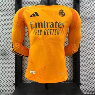 2024/2025 Versión Jugador Real Madrid Visitante Manga Larga Camiseta Calidad Tailandesa