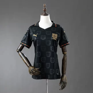 Camiseta Edición Especial negra de Portugal 2026 AAA calidad fan para mujer