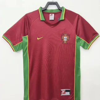 Camiseta de fútbol Retro Portugal Local 1998 Calidad Tailandesa