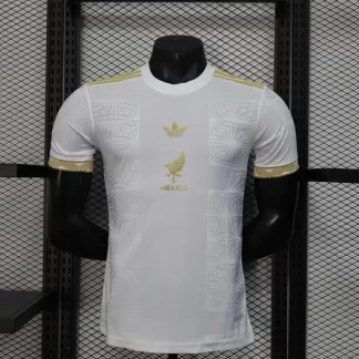 Camiseta de Fútbol México Nacional 2025/2026 Versión Jugador Edición Especial Blanca Calidad Tailandesa
