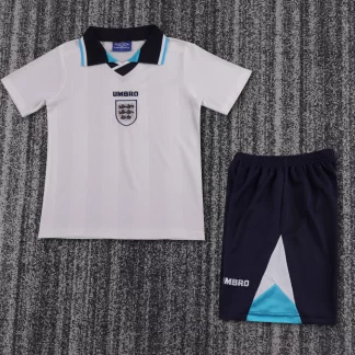Camiseta de Fútbol Retro Local Inglaterra 1996 Calidad Tailandesa Talla Infantil