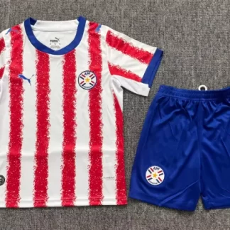 2026 Paraguay National Team Home Football Jersey 1:1 Thai Quality Kids Size
