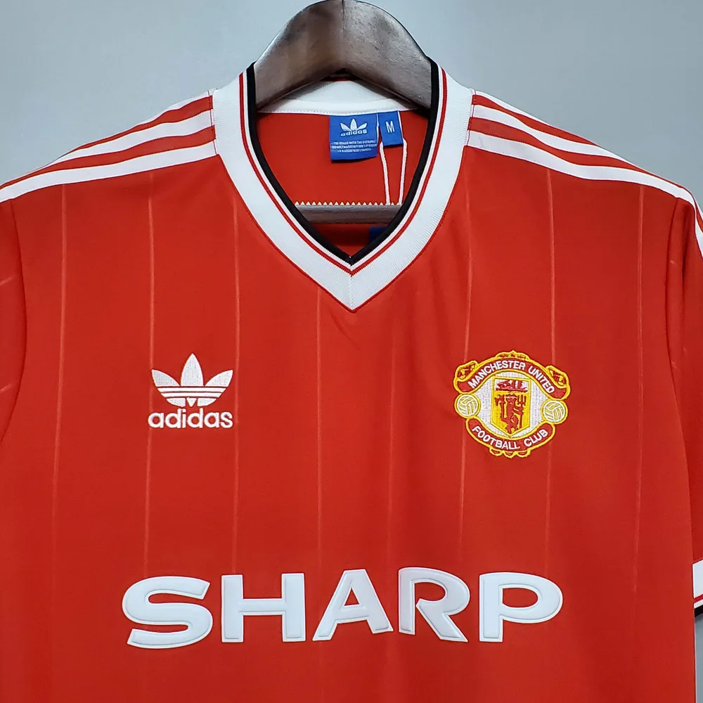 Camiseta de Fútbol Retro 1983/1984 Local Manchester United Calidad Tailandesa