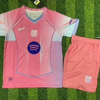 2025/2026 Barcelona Edición Especial Rosa Camiseta 1:1 Calidad Thai Talla Infantil
