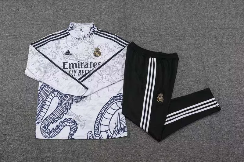 2023/2024 Real Madrid Edición Especial Chándal Entrenamiento Medio Tirante Blanco Set