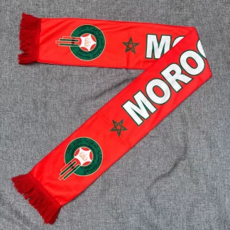 Bufanda Aficionado Marruecos Mundial 2026 Roja