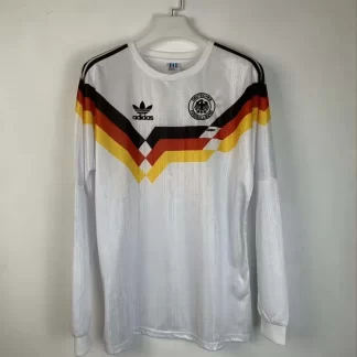 Camiseta Retro 1990 Manga Larga Germany Home AAA calidad fan