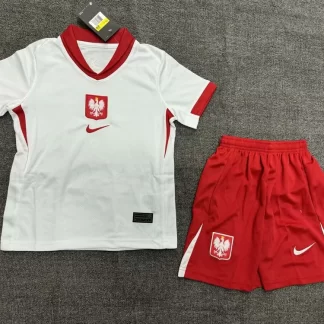 2024 Polonia Local Camiseta de Fútbol Calidad Tailandesa Talla Infantil